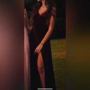 Dark Red Formal Dress